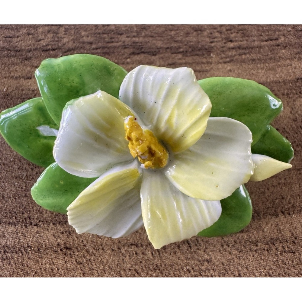 Vintage Royal Adderley Floral Bone China Flower Brooch Pin England Signed